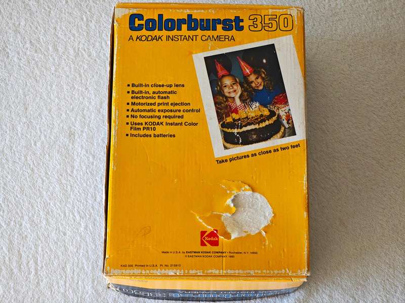 Kodak Colorburst 350 Instant Camera