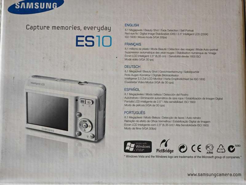 Samsung ES10 3x Zoom / 8.1MP - Compact Digital Camera