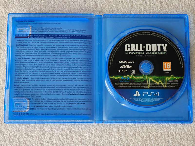 Call Of Duty Modern Warfare Remastered - PS4 / Playstation 4 Game