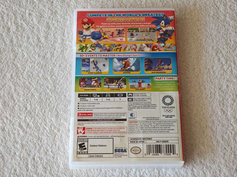 Mario & Sonic At The Olympic Games Tokyo 2020 - Nintendo Switch Game