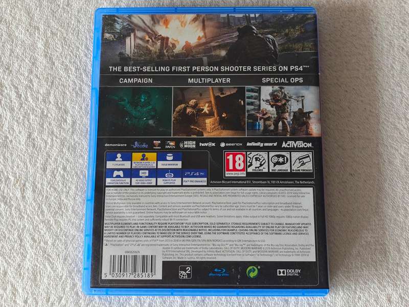 Call Of Duty Modern Warfare - PS4 / Playstation 4 Game