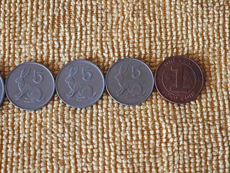 Various Zimbabwe coins and Rhodesia coins (21 coins total)