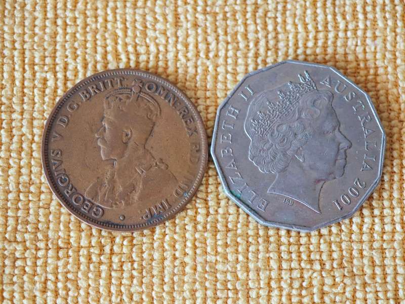 United Kingdom, Australia and New Zealand coins (34 coins total)