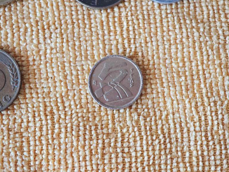 European Coins + Banknote (14 coins, 1 banknote)