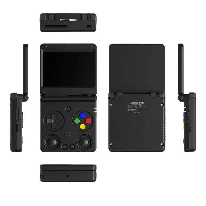 Anbernic RG 34XXSP Portable Retro Handheld Game Console 64GB Black