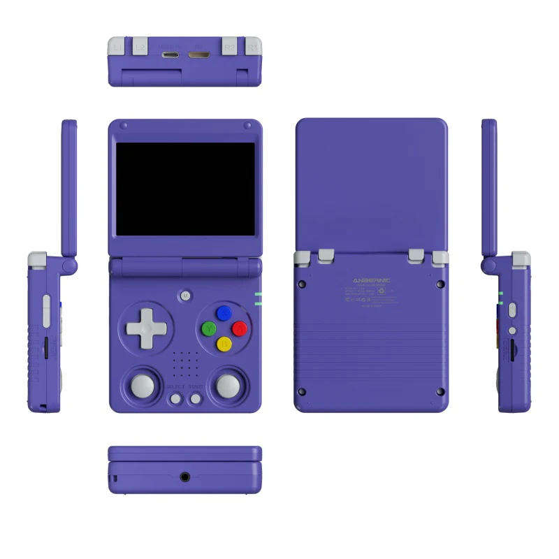 Anbernic RG 34XXSP Portable Retro Handheld Game Console 64GB Indigo