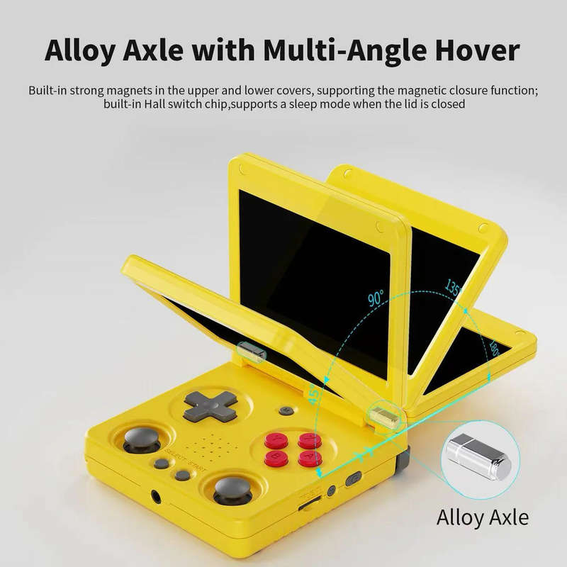 Anbernic RG 34XXSP Portable Retro Handheld Game Console 64GB Indigo