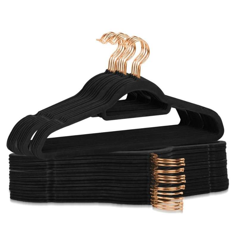 Gogooda velvet hangers ( Rose Gold)  Pack of 30