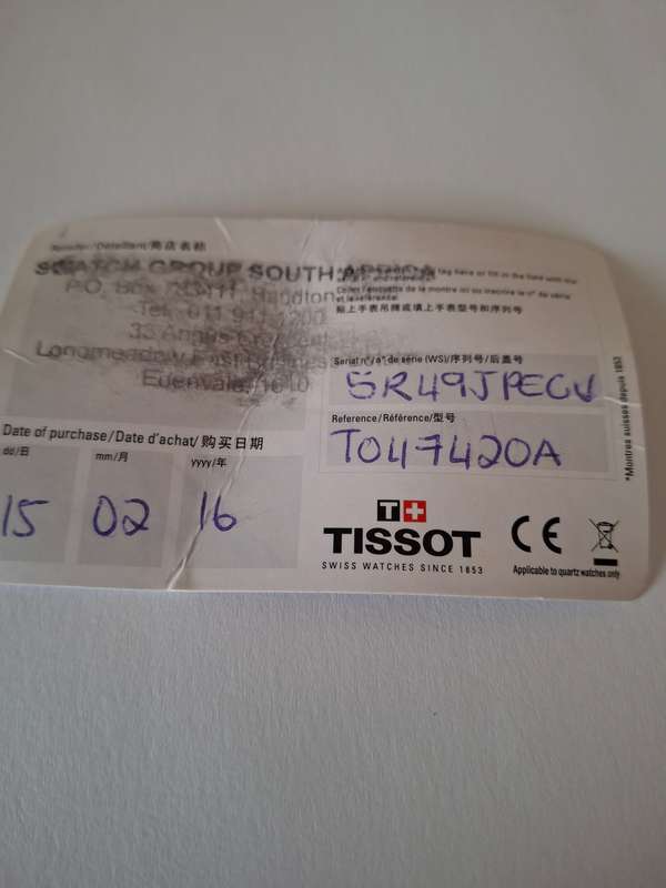 Tissot T Touch Titanium watch