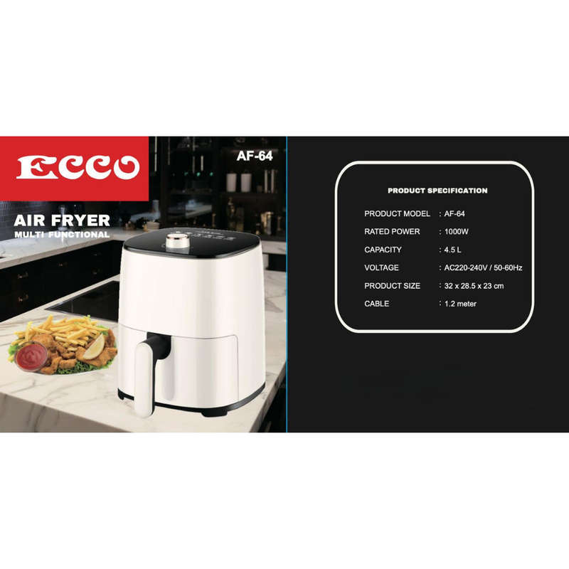 Model - 1000W Ecco Air Fryer
