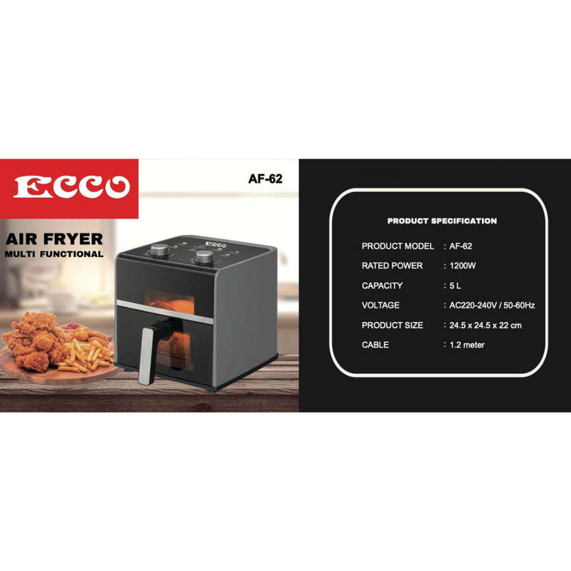 Ecco Air Fryer 5L 1200W AF62