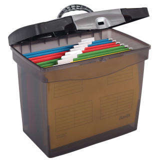 Bantex: Portable Suspension Polypropylene File Box - Black