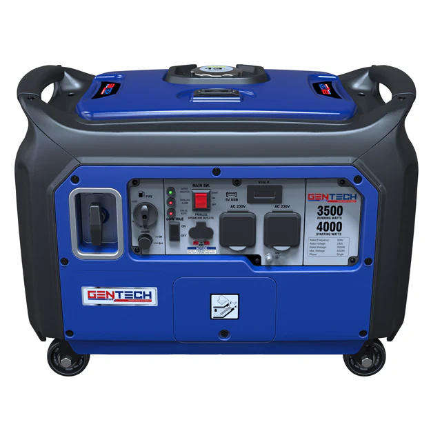 Gentech 4kVA Digital Pure Sine Wave Inverter Generator - Blue
