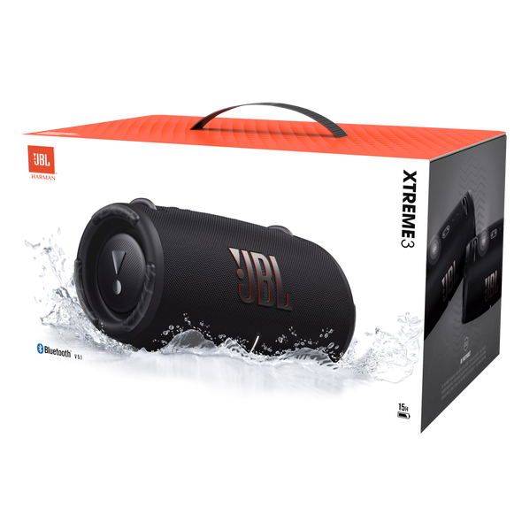 JBL Xtreme 3 Portable Waterproof Bluetooth Speaker - Black