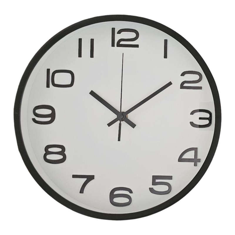 Simple Analogue Design Wall Clock - White