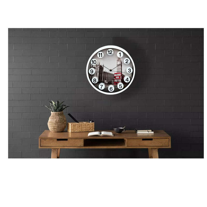 London Tower Design Wall Clock
