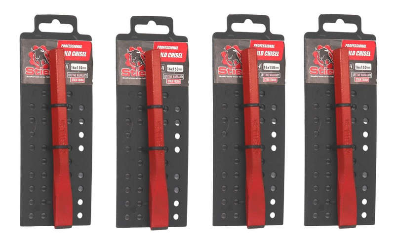 Stier High Quality Professional Cold Chisel 16X150mm - 4 Pack
