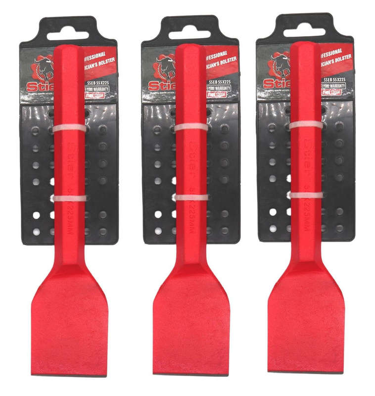 Stier High Quality Professional Electricians Bolster 55x225mm - 3 Pack