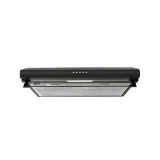 Univa 600mm Wall Mounted Cooker Hood - U600B - Black
