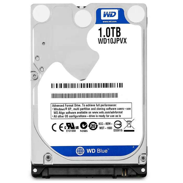 Western digital Blue 2.5''  WD10JPVX 1TB Hard Disk Drive Preowned