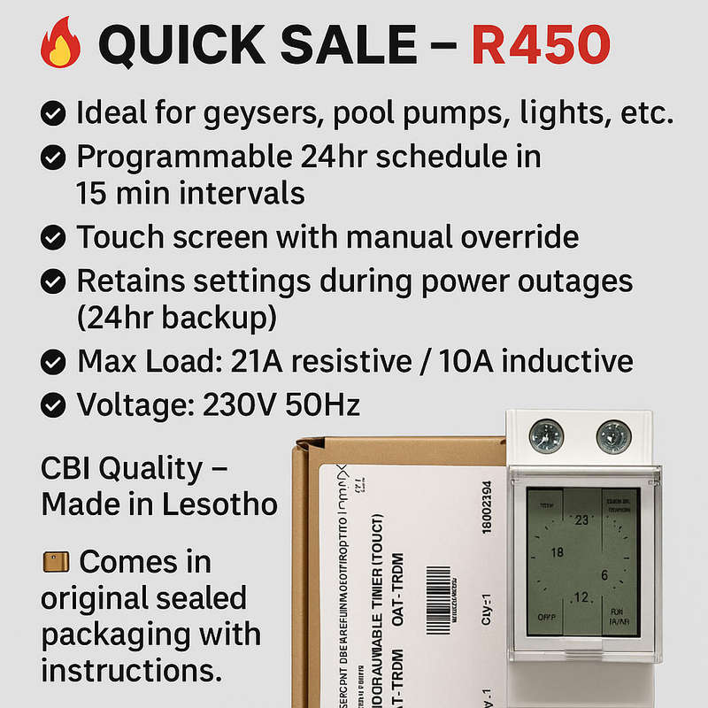 CBI Programmable Timer (Touch Screen)  QAT-TRDM