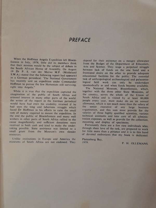 Hottentot Hunt - By P.H. Ollemans in Association with Dr. A.C. Hoffman