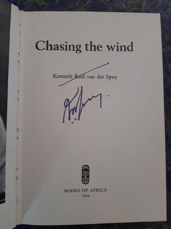 Signed Copy - Chasing the Wind - Major-General K. van der Spuy