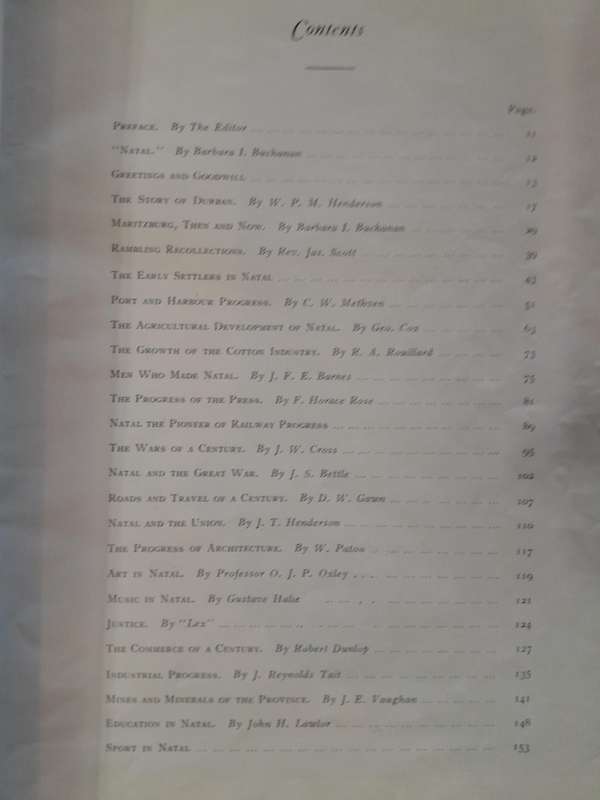 A Century of Progress in Natal 1824-1924 - Being the Centenary Number of "The Natal Witness"