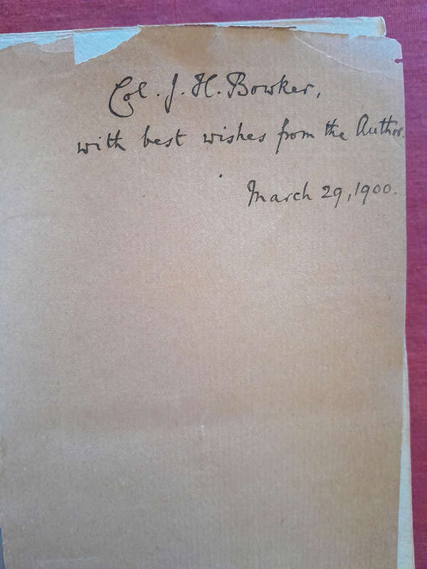 Signed Copy - On the Eve of the War - By Evelyn Cecil M.P.