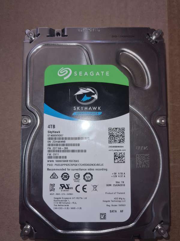 Seagate Skyhawk 4TB (4000GB) 3.5 Inch Hard Disk Drive