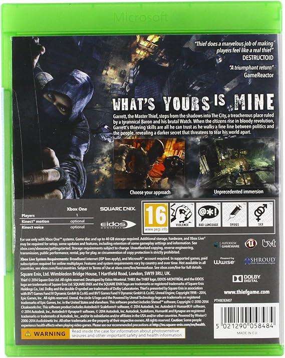 Thief  Xbox One | Square Enix Stealth Action Classic