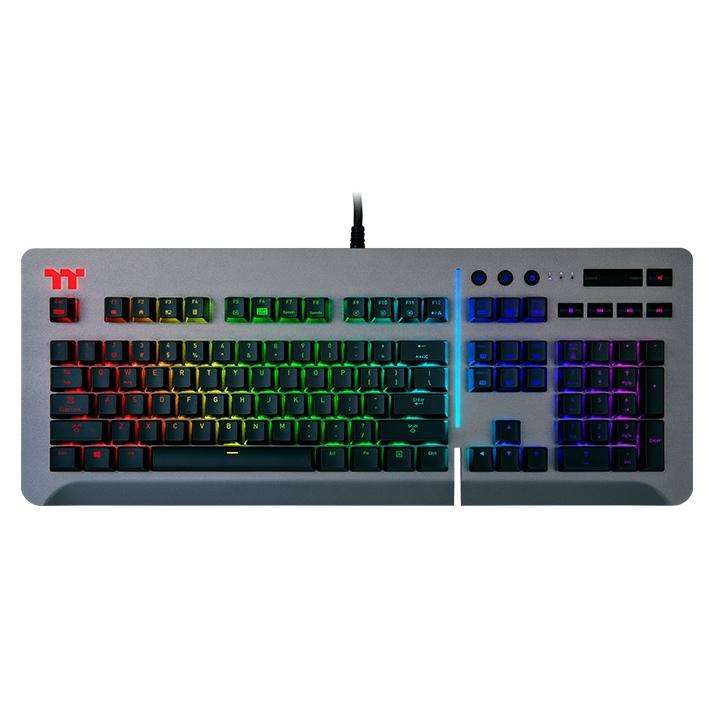 Thermaltake Level 20 RGB Titanium Gaming Keyboard - Cherry MX Speed Silver