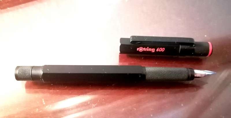 Rotring 600 hexagonal steel Fountain Pen