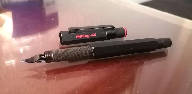 Rotring 600 hexagonal steel Fountain Pen