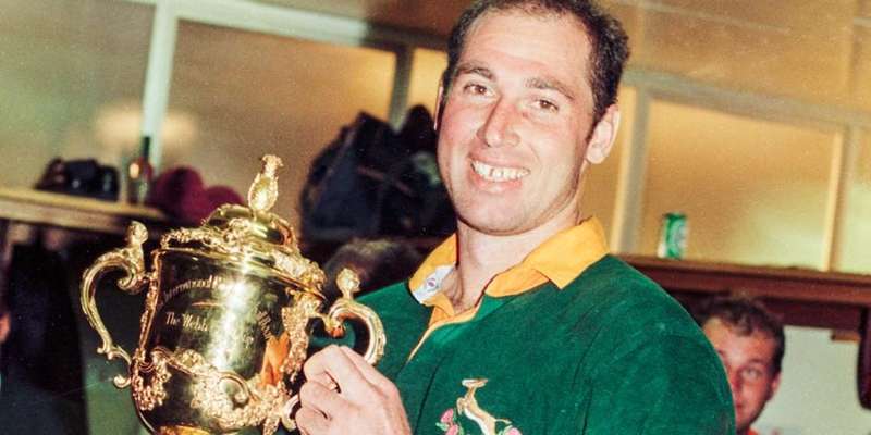 1998 South Africa 'Mark Andrews 50th Test'  Home Rugby Jersey (XL)