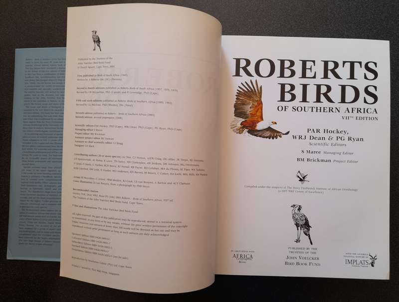 Roberts Birds of Southern Africa, 7th ed by PAR Hockey, WRJ Dean, PG Ryan - Like New