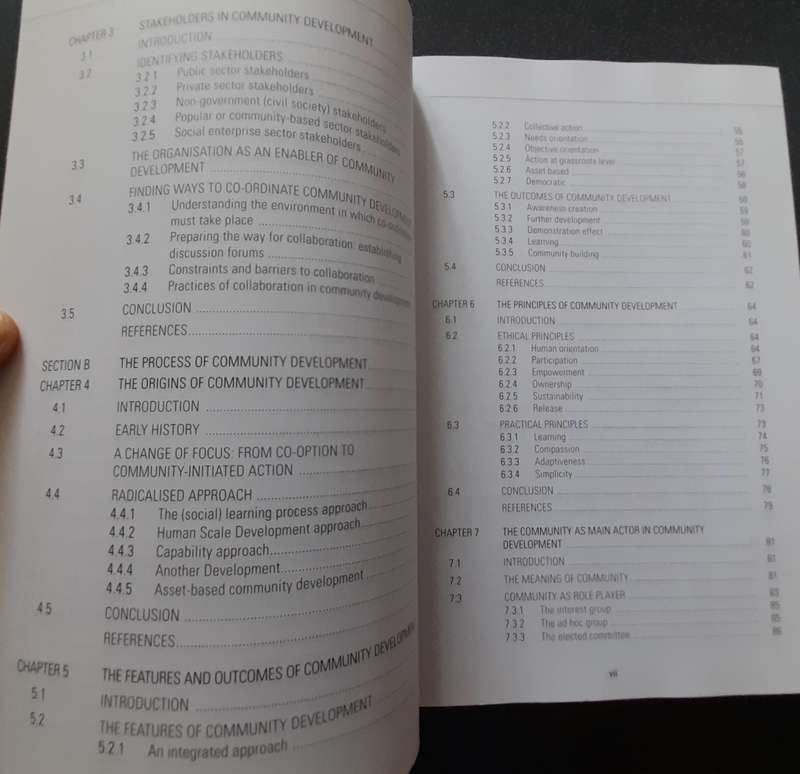 Community development, Breaking the Cycle of Poverty, H Swanepoel, F de Beer, 2016, 6th edition Juta
