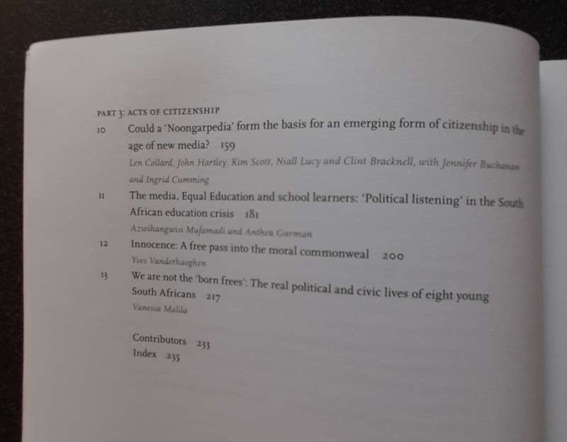 Media and Citizenship Between Marginalization and Participation, A Garman  & H Wasserman