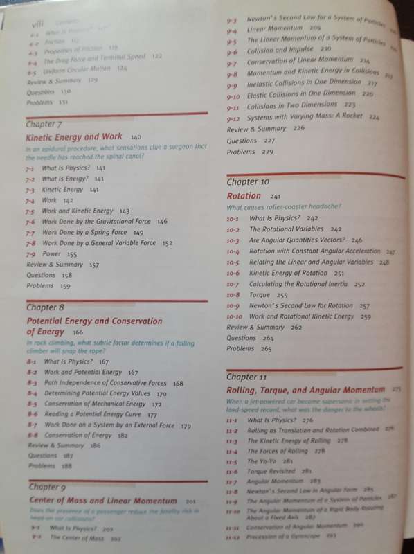 Fundamentals of Physics, 7th Ed., D Halliday, R Resnick, J Walker Vol.1, Your at Home Matric Help