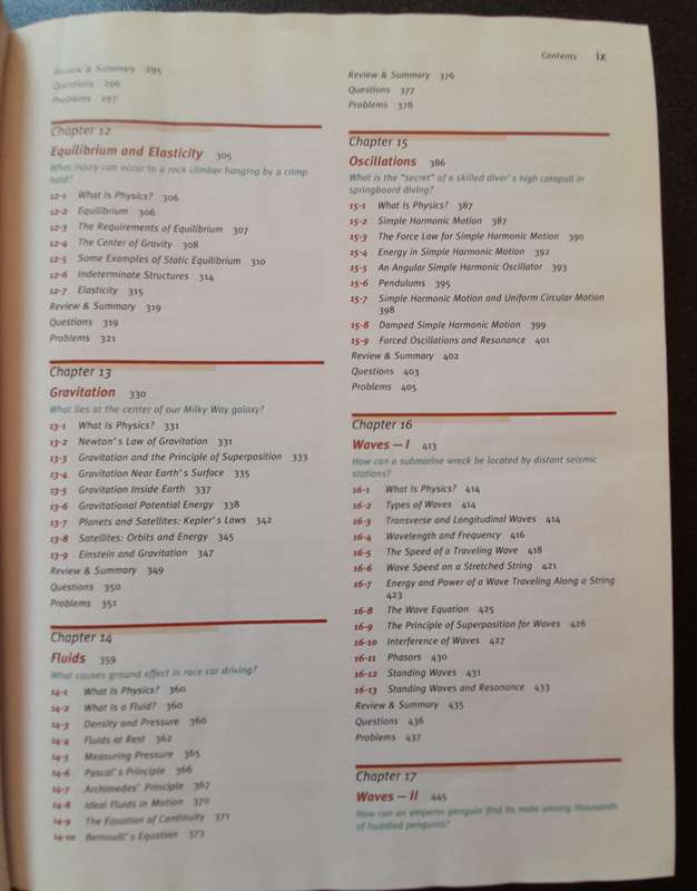 Fundamentals of Physics, 7th Ed., D Halliday, R Resnick, J Walker Vol.1, Your at Home Matric Help