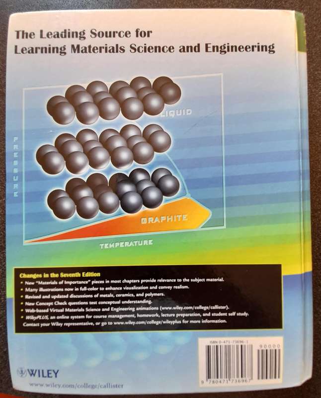Materials Science and Engineering, W.D. Callister Jr, 7th Edition, 2007