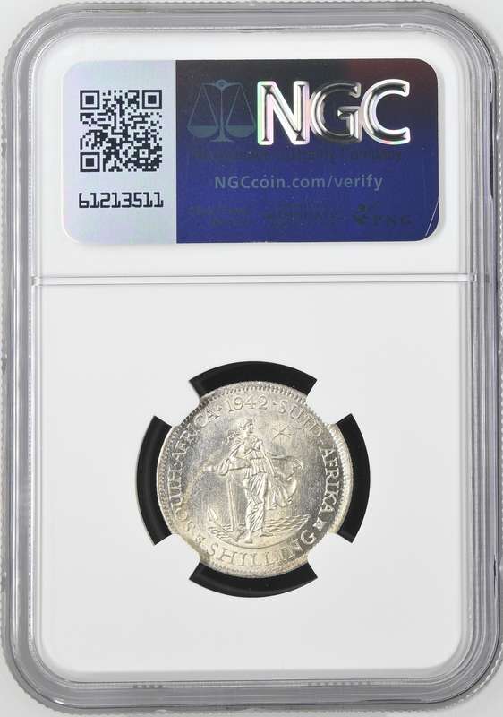 1942 Shilling NGC graded MS61 !!