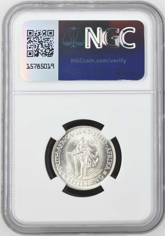 1943 Shilling NGC graded MS61 !!