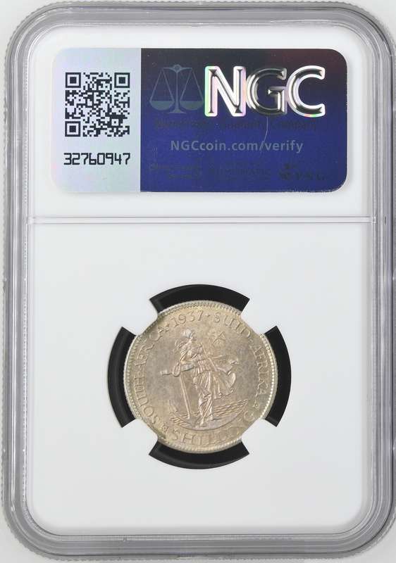 1937 Shilling NGC graded MS61 !!