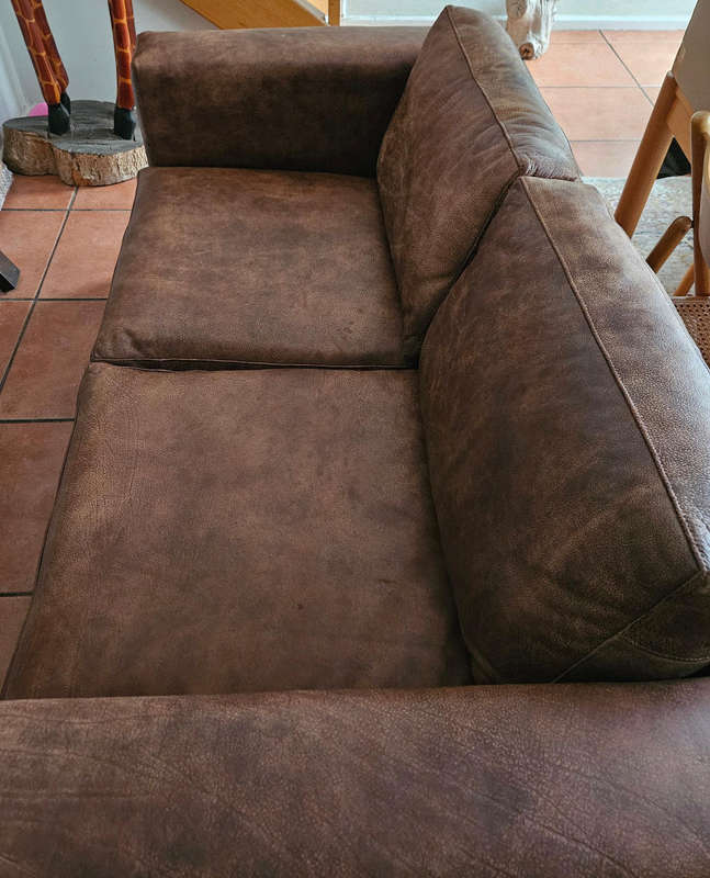 Exotic Leather couch