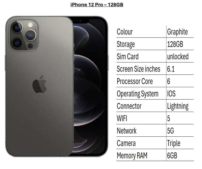 iPhone 12 Pro - 128 GB
