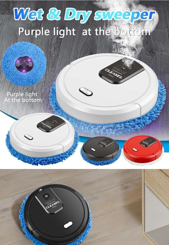 Automatic Robot vacuum  cleaner  wet and dry function