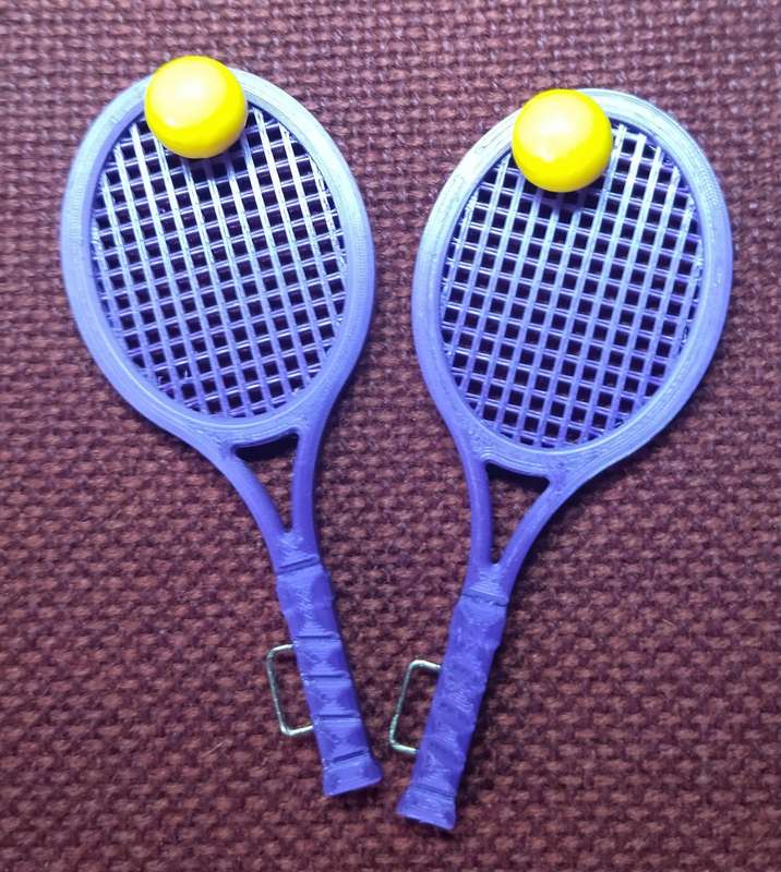 3d Printed Tennis rackets for Barbie
