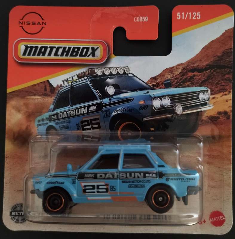 Matchbox '70 Datsun 510 rally