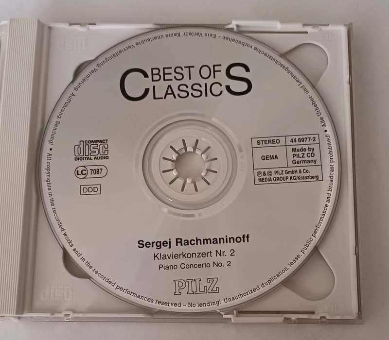 Sergej Rachmaninoff - Best of Classics CD.